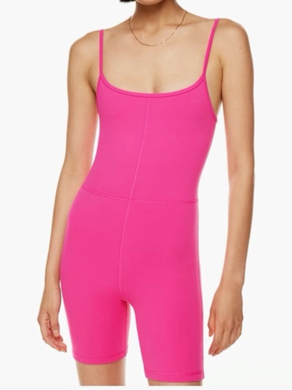 Aritzia Pink Stretch One-Piece Romper